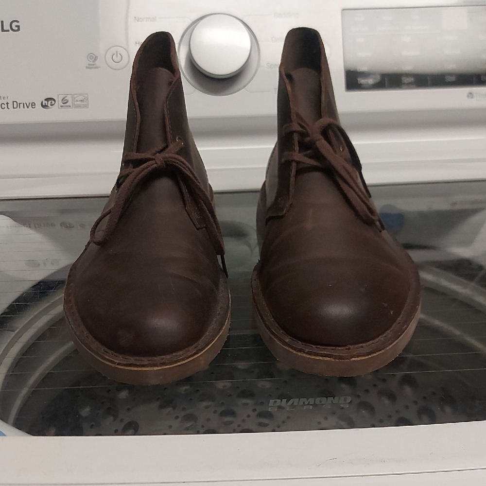 Clarks Dark Brown Beeswax Bushacre 2 Chukka Boots